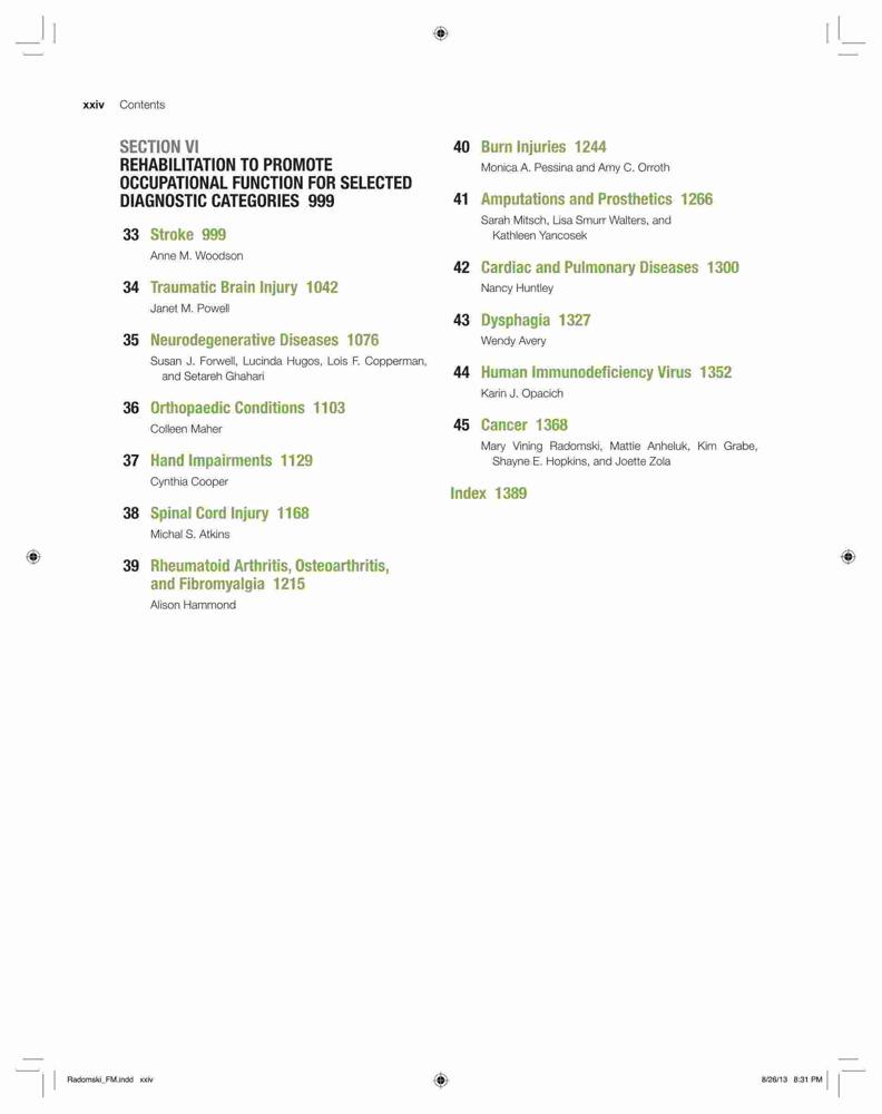 Occupational Therapy for Physical Dysfunction, 7th Edition – FULL ...