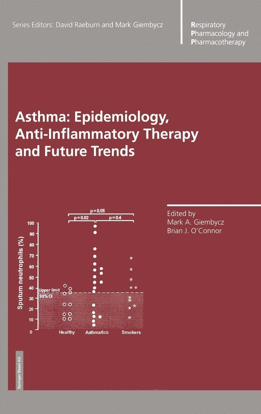 Asthma: Epidemiology, Anti-Inflammatory Therapy and Future Trends, 1st Edition - FULL INSTANT DOWNLOAD | PDF DOCX EPUB