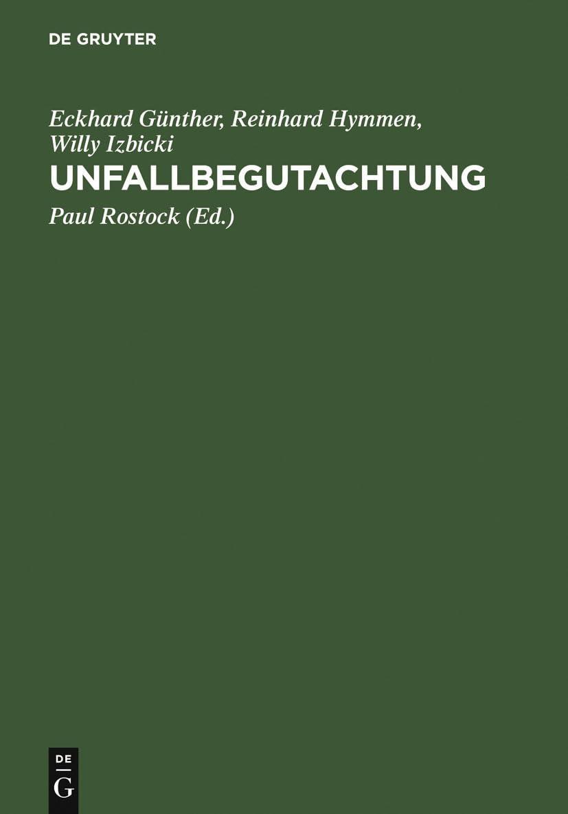 Unfallbegutachtung, 8th Edition - FULL INSTANT DOWNLOAD | PDF DOCX EPUB