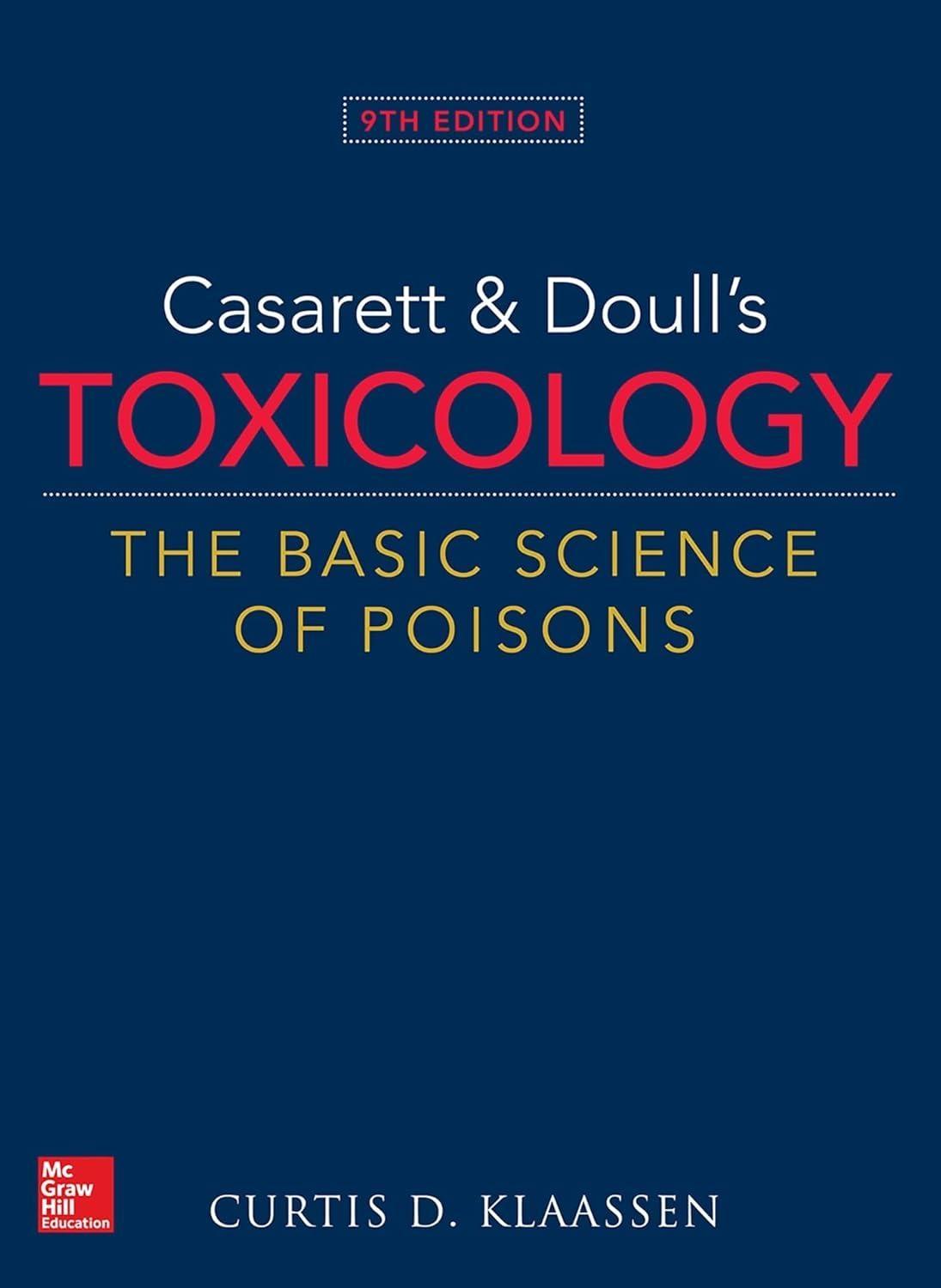Casarett & Doull's Toxicology: The Basic Science of Poisons, 9th Edition - FULL INSTANT DOWNLOAD | PDF DOCX EPUB