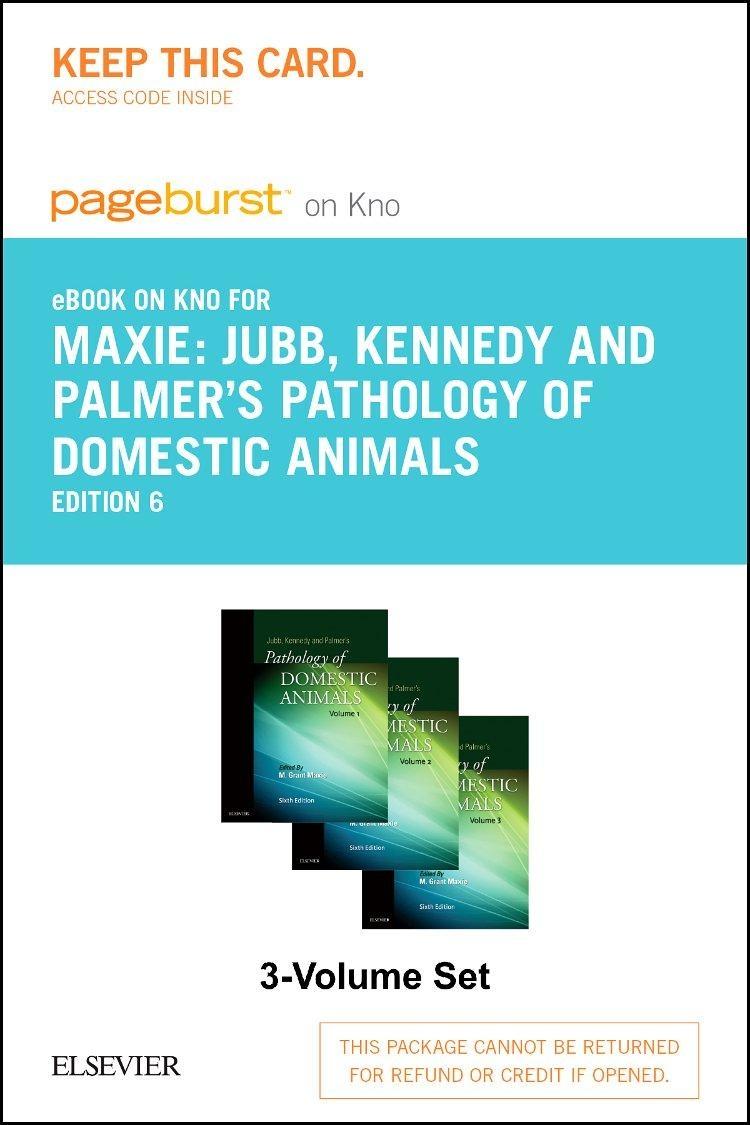 Jubb, Kennedy & Palmer's Pathology of Domestic Animals: 3-Volume Set, 6th Edition - FULL INSTANT DOWNLOAD | PDF DOCX EPUB