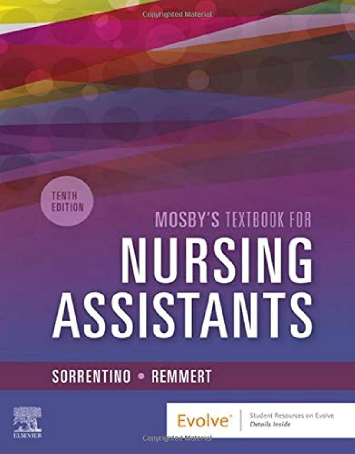 Mosby's Textbook for Nursing Assistants, 10th Edition - FULL INSTANT DOWNLOAD | PDF DOCX EPUB