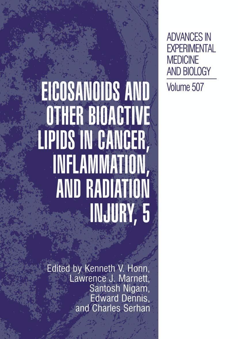 Eicosanoids and Other Bioactive Lipids in Cancer, Inflammation, and Radiation Injury, 5, 1st Edition - FULL INSTANT DOWNLOAD | PDF DOCX EPUB