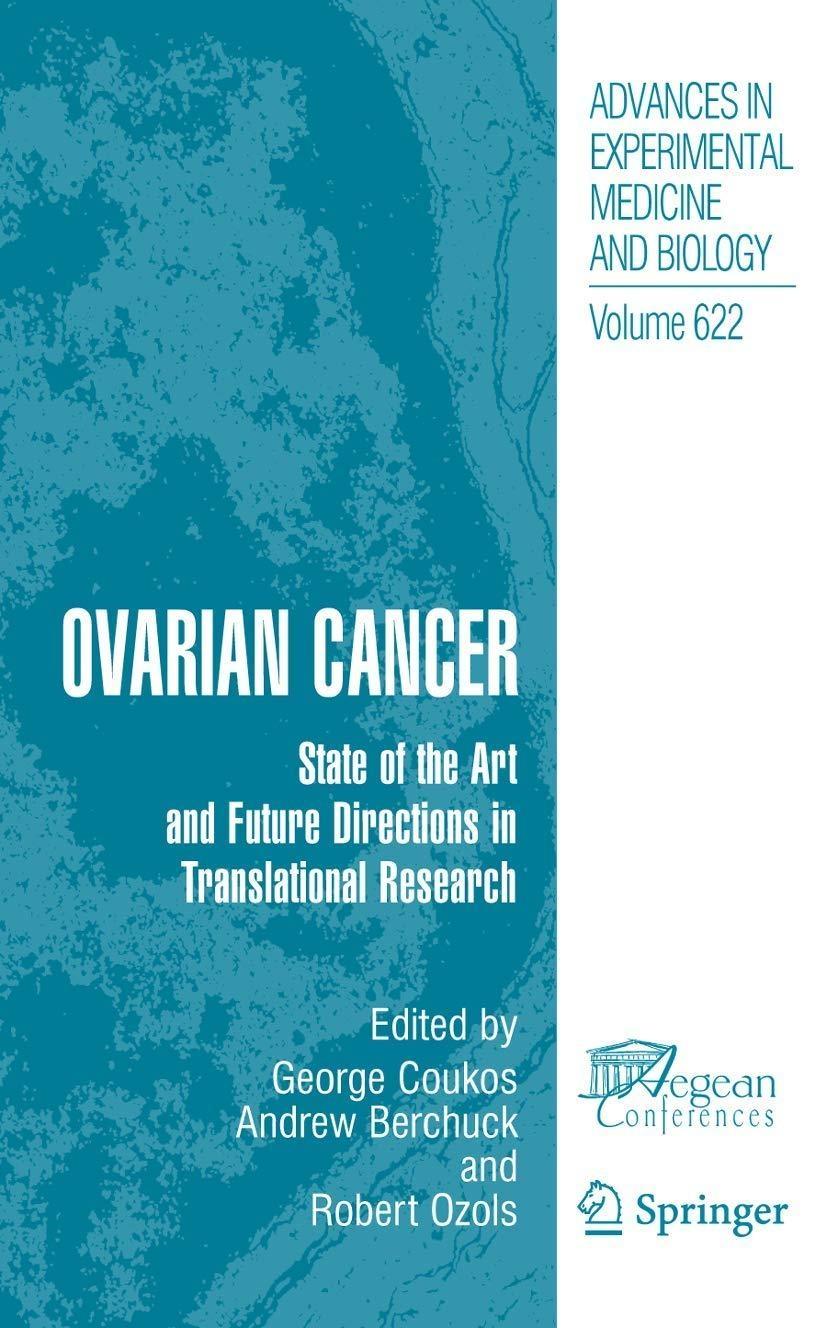 Ovarian Cancer: State of the Art and Future Directions in Translational Research, 1st Edition - FULL INSTANT DOWNLOAD | PDF DOCX EPUB