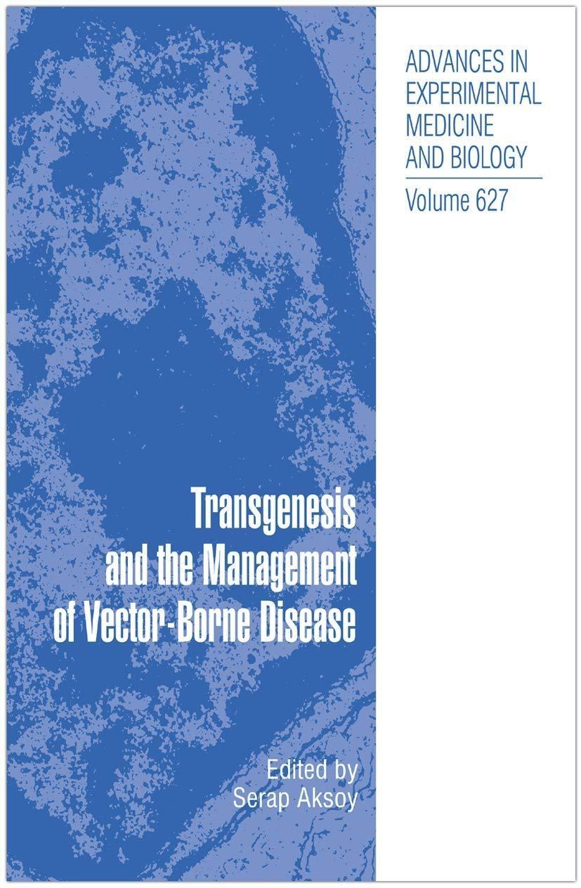 Transgenesis and the Management of Vector-Borne Disease, 1st Edition - FULL INSTANT DOWNLOAD | PDF DOCX EPUB
