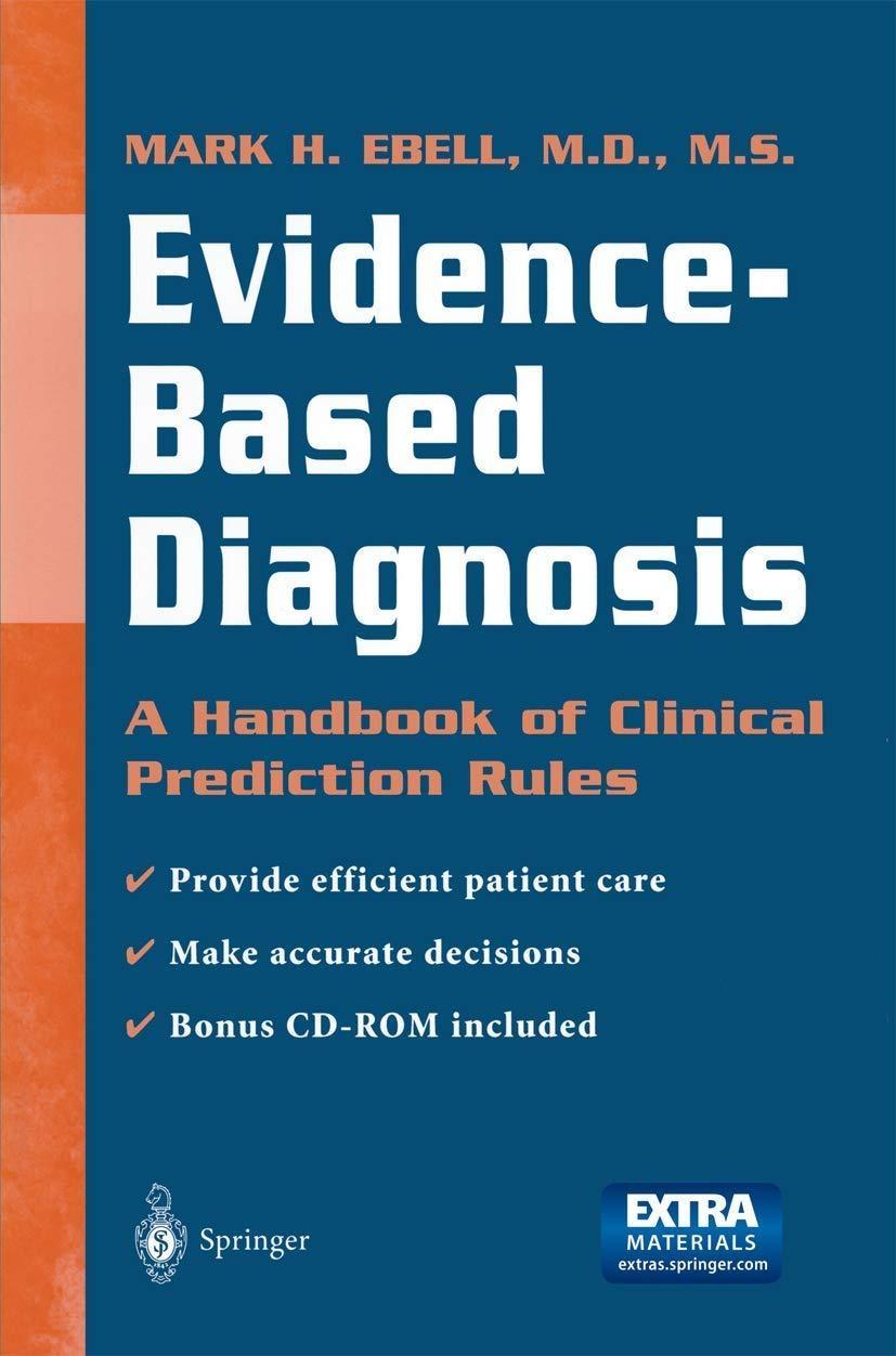 Evidence-Based Diagnosis: A Handbook of Clinical Prediction Rules - FULL INSTANT DOWNLOAD | PDF DOCX EPUB