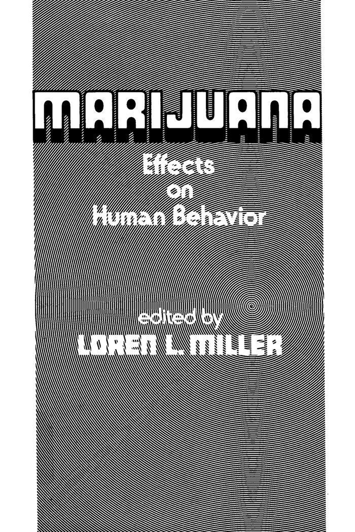 Marijuana : Effects on Human Behavior - FULL INSTANT DOWNLOAD | PDF DOCX EPUB