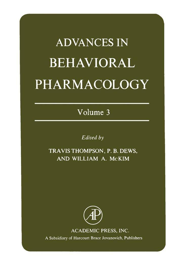 Advances in Behavioral Pharmacology - FULL INSTANT DOWNLOAD | PDF DOCX EPUB