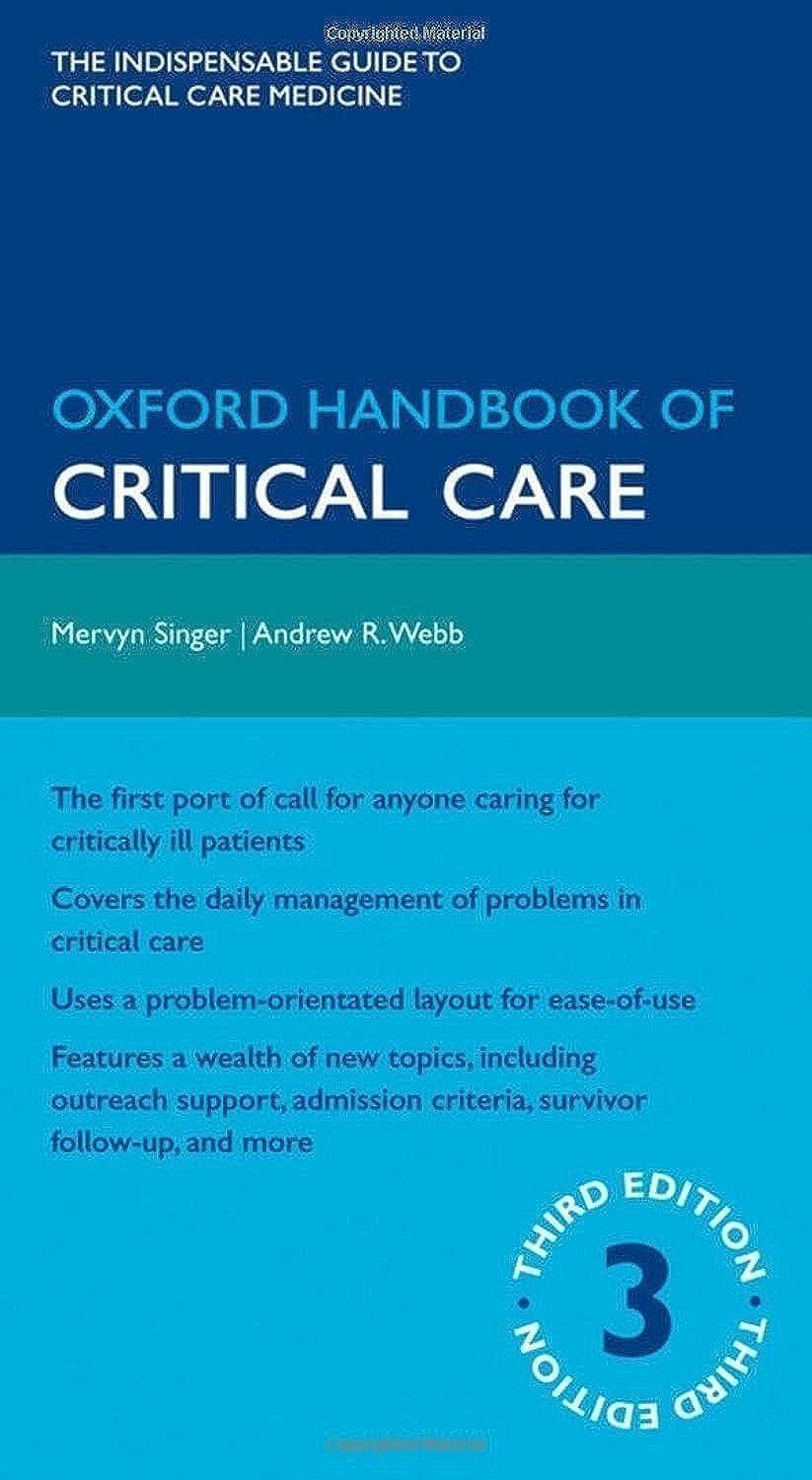 Oxford Handbook of Critical Care, 3rd Edition - FULL INSTANT DOWNLOAD | PDF DOCX EPUB