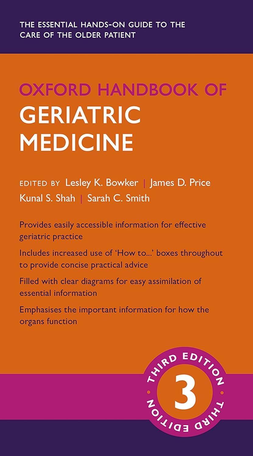 Oxford Handbook of Geriatric Medicine, 3rd Edition - FULL INSTANT DOWNLOAD | PDF DOCX EPUB