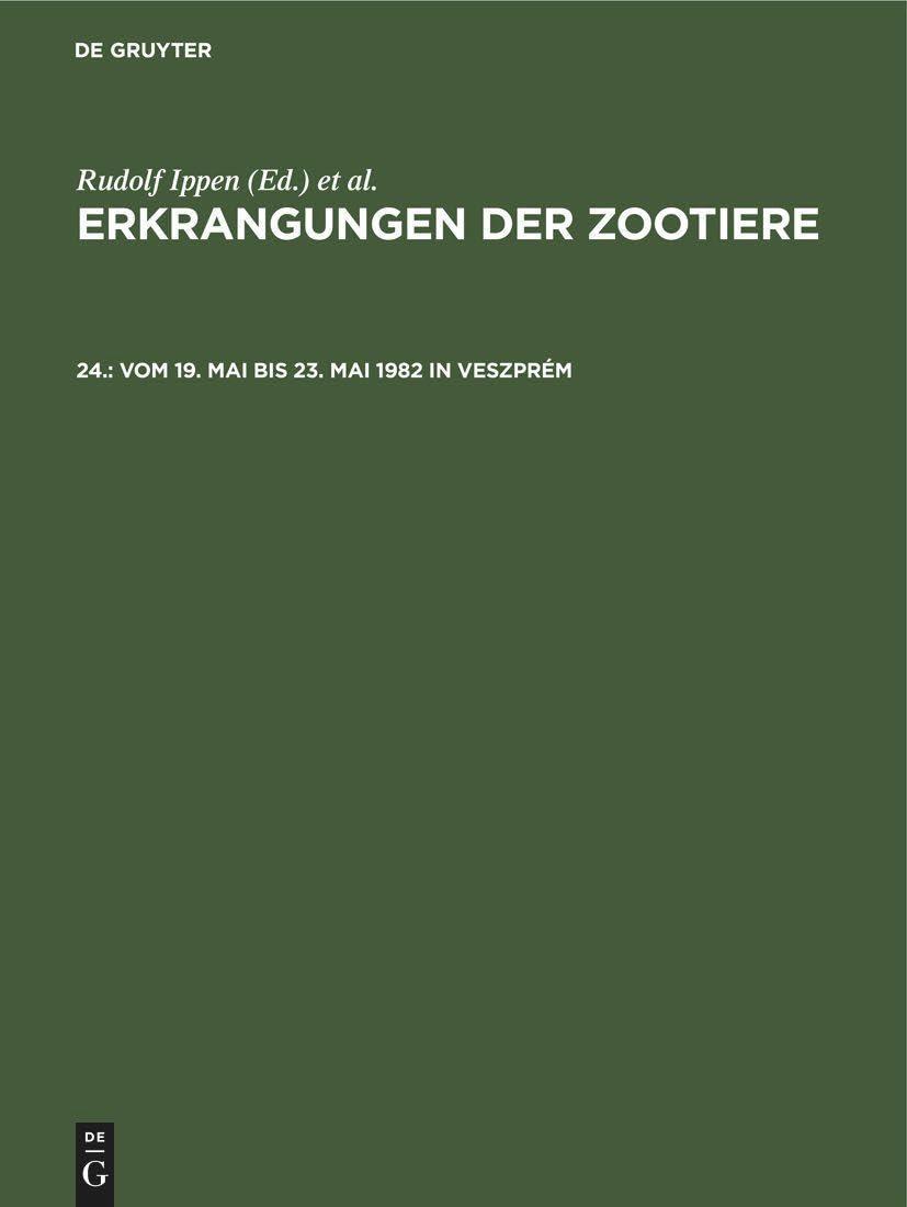 vom 19. Mai bis 23. Mai 1982 in Veszprém, 1st Edition - FULL INSTANT DOWNLOAD | PDF DOCX EPUB