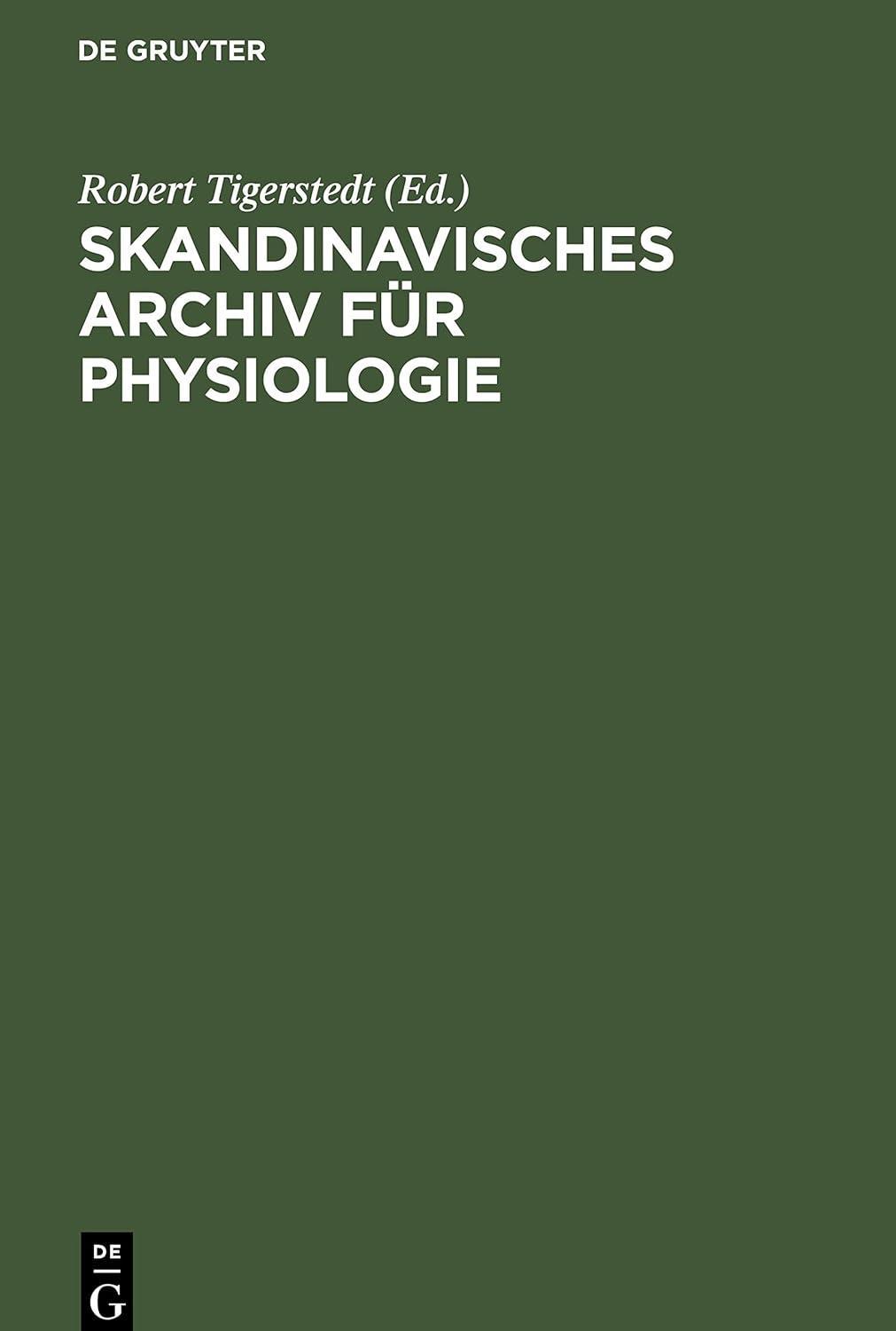 Skandinavisches Archiv für Physiologie, 1st Edition - FULL INSTANT DOWNLOAD | PDF DOCX EPUB