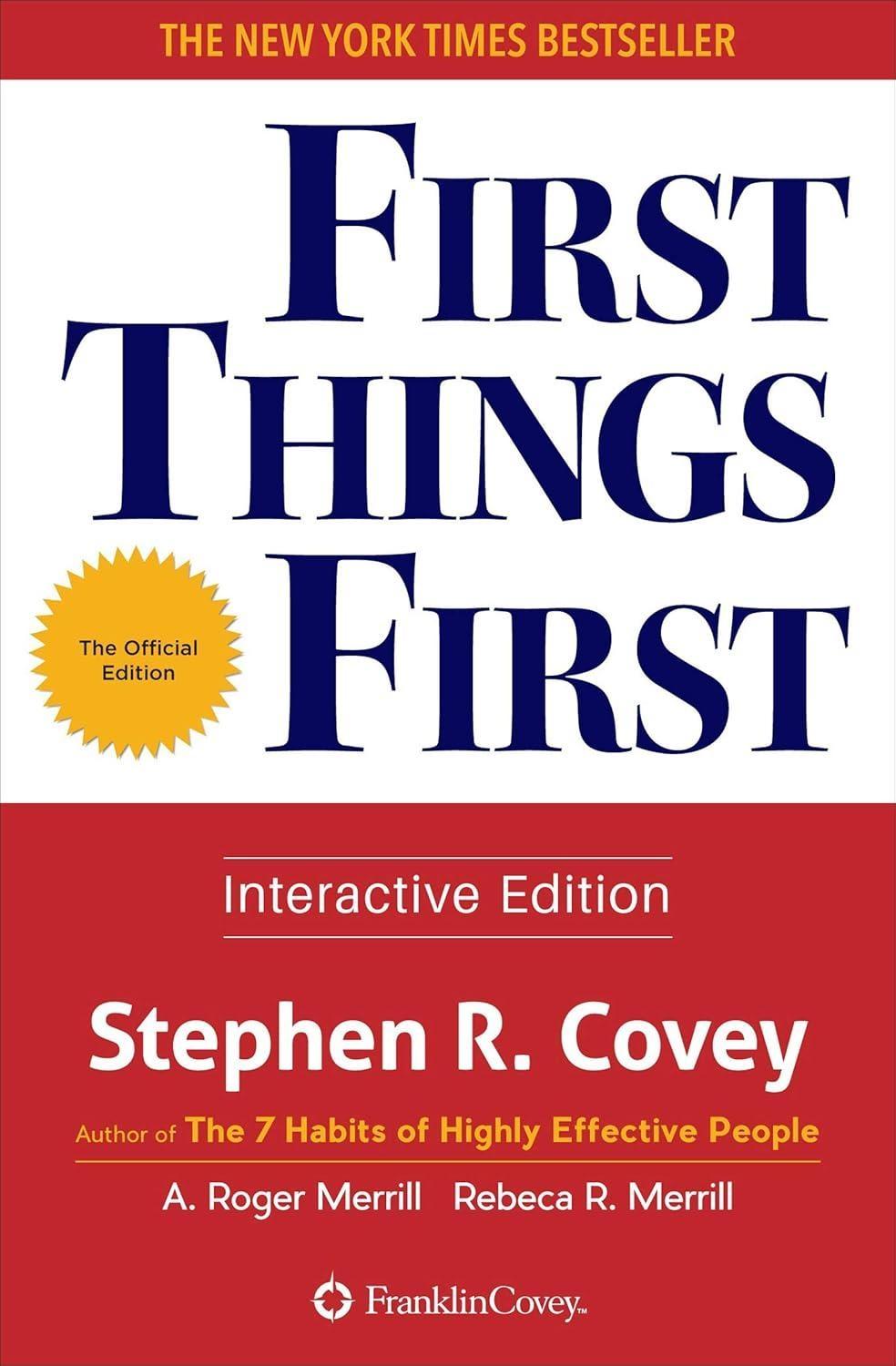 First Things First - FULL INSTANT DOWNLOAD | PDF DOCX EPUB