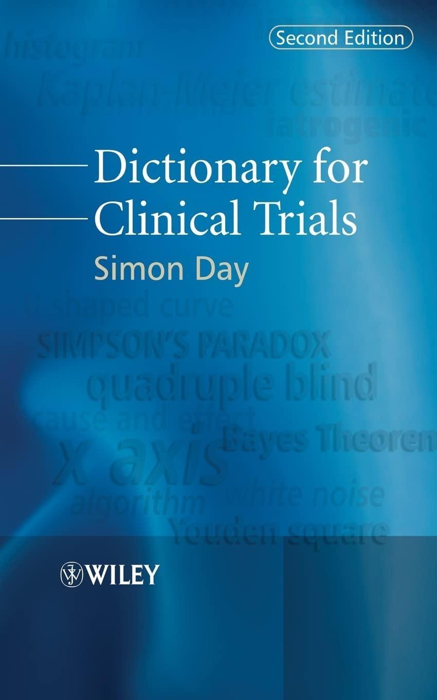 Dictionary for Clinical Trials, 2nd Edition - FULL INSTANT DOWNLOAD | PDF DOCX EPUB