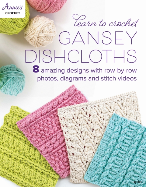 Learn to Crochet Gansey Dishcloths - FULL INSTANT DOWNLOAD | PDF DOCX EPUB