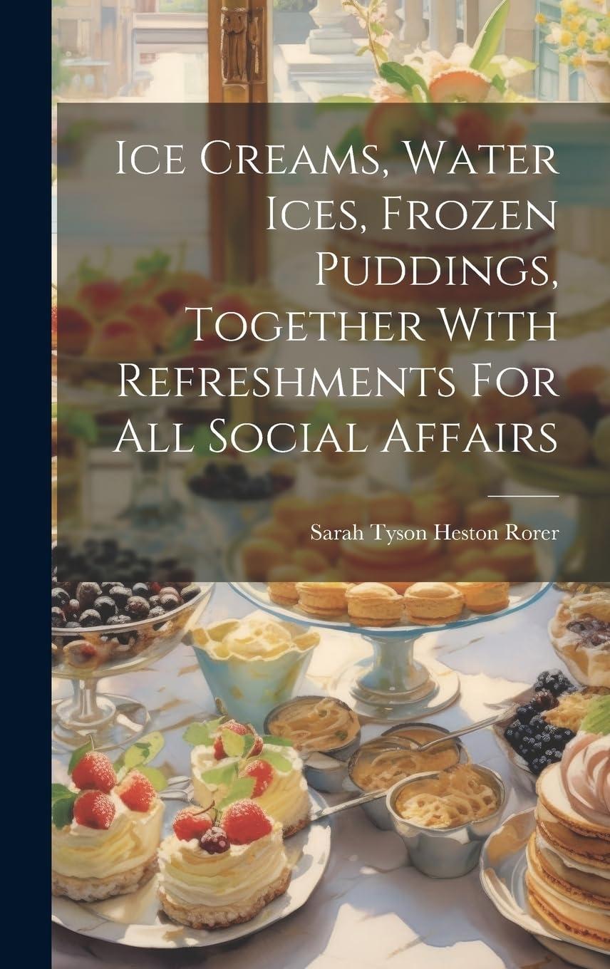 Ice Creams, Water Ices, Frozen Puddings, 1st Edition - FULL INSTANT DOWNLOAD | PDF DOCX EPUB