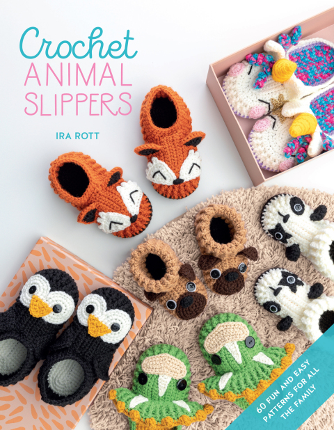 Crochet Animal Slippers: 60 fun and easy patterns for all the family - FULL INSTANT DOWNLOAD | PDF DOCX EPUB