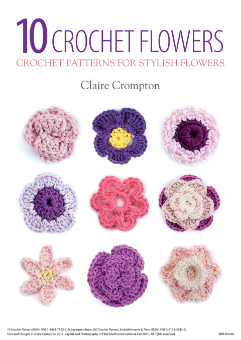 10 Crochet Flowers: Crochet Patterns for Stylish Flowers - FULL INSTANT DOWNLOAD | PDF DOCX EPUB