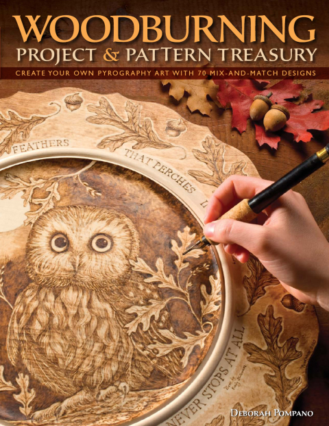 Woodburning Project & Pattern Treasury: Create Your Own Pyrography Art with 70 Mix-and-Match Designs - FULL INSTANT DOWNLOAD | PDF DOCX EPUB