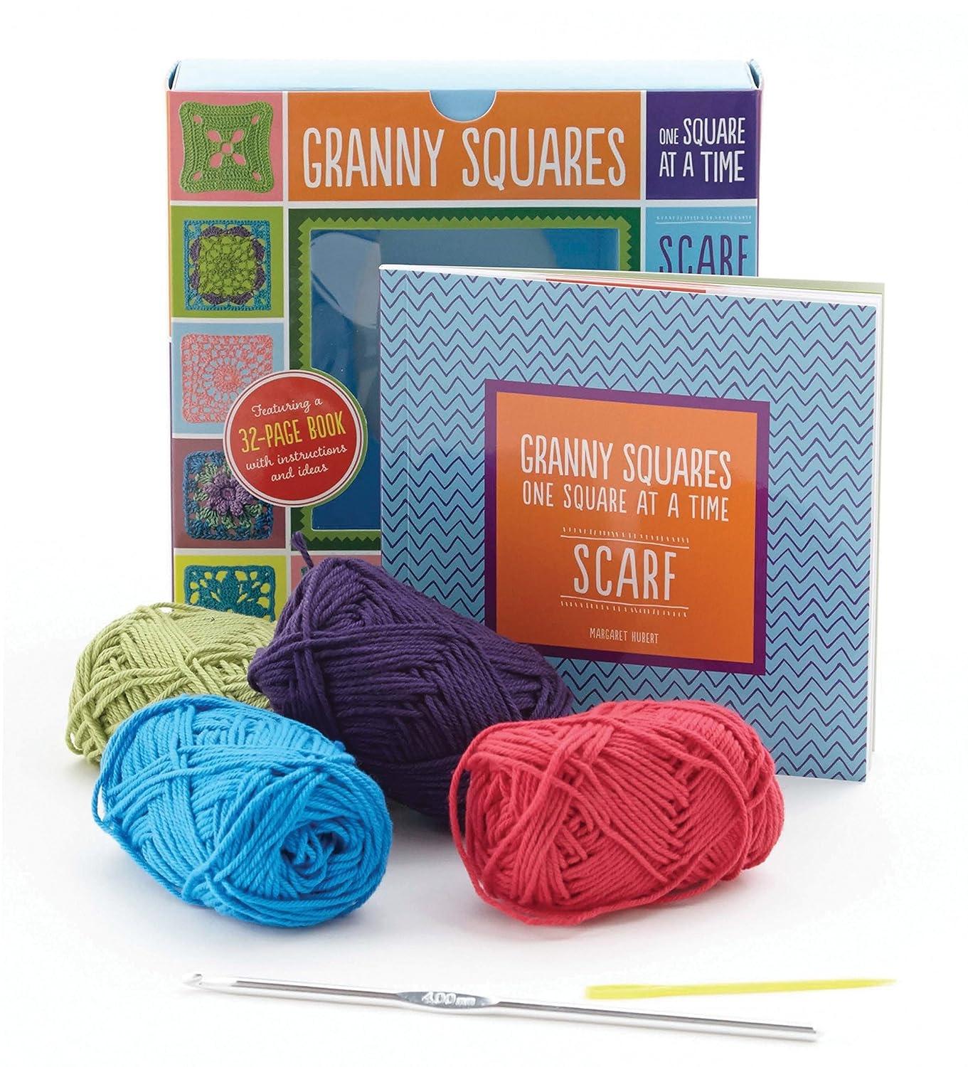 Granny Squares, One Square at a Time / Scarf: Granny Square Scarf - FULL INSTANT DOWNLOAD | PDF DOCX EPUB