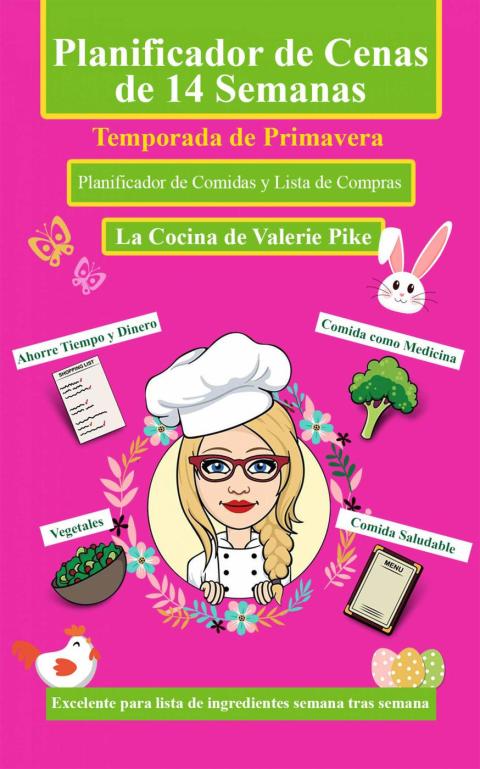 Planificador de cenas de 14 semanas. Temporada de Primavera - FULL INSTANT DOWNLOAD | PDF DOCX EPUB