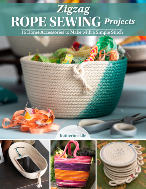 Zigzag Rope Sewing Projects: 16 Home Accessories to Make with a Simple Stitch - FULL INSTANT DOWNLOAD | PDF DOCX EPUB