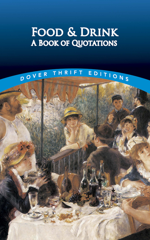 Food and Drink: A Book of Quotations - FULL INSTANT DOWNLOAD | PDF DOCX EPUB