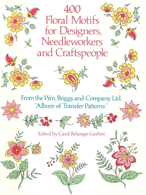 400 Floral Motifs for Designers, Needleworkers and Craftspeople - FULL INSTANT DOWNLOAD | PDF DOCX EPUB