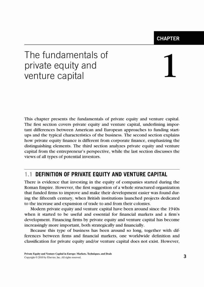 Private Equity and Venture Capital in Europe: Markets, Techniques, and ...