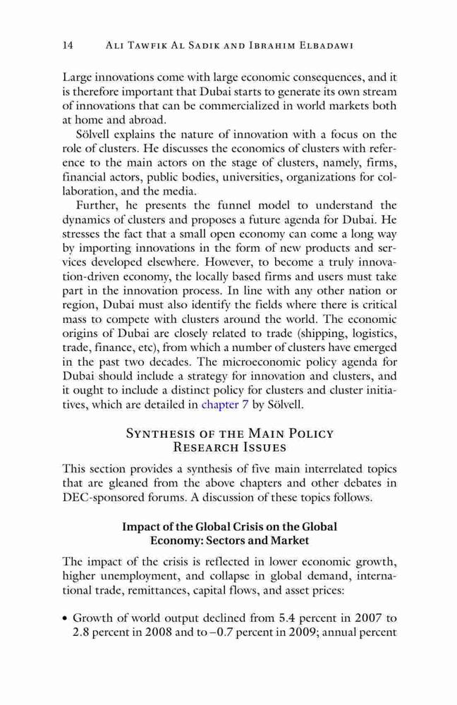 The Global Economic Crisis and Consequences for Development Strategy in ...