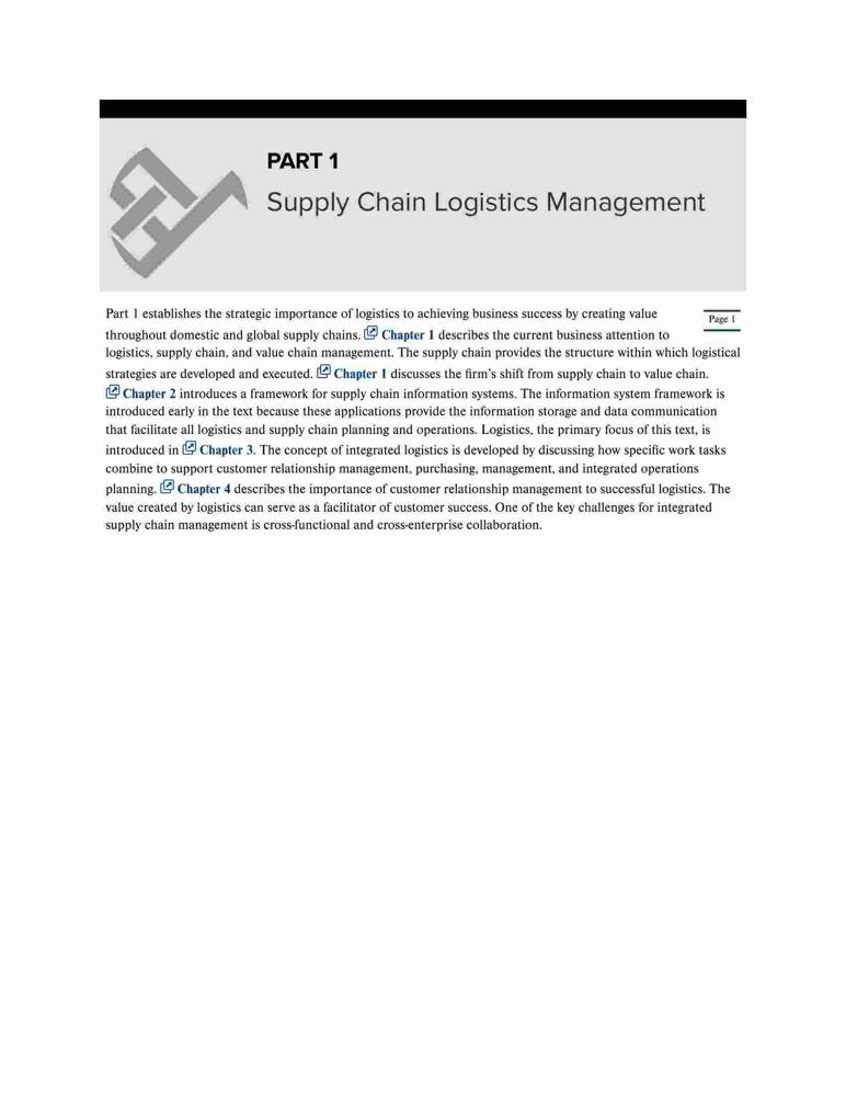 Logistics 6 Supply Chain Logistics Management, 6th Edition – FULL INSTANT DOWNLOAD ...