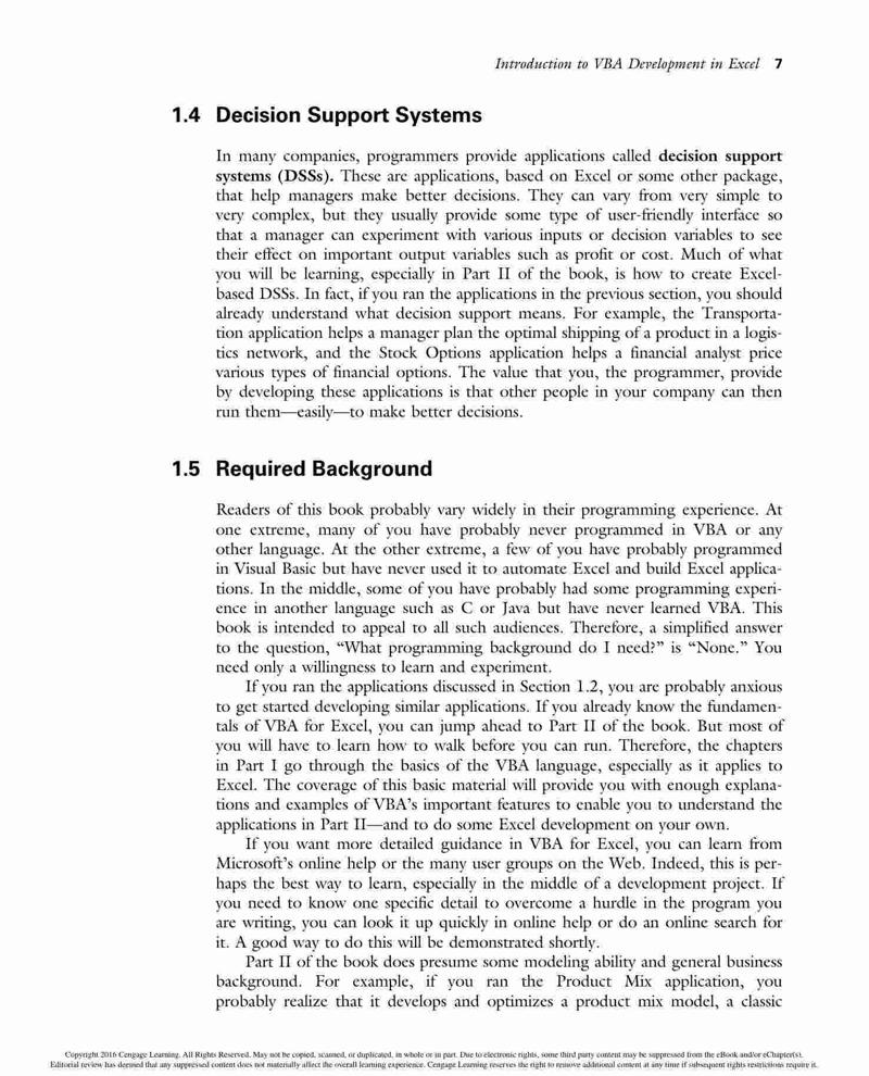 VBA for Modelers: Developing Decision Support Systems with Microsoft ...