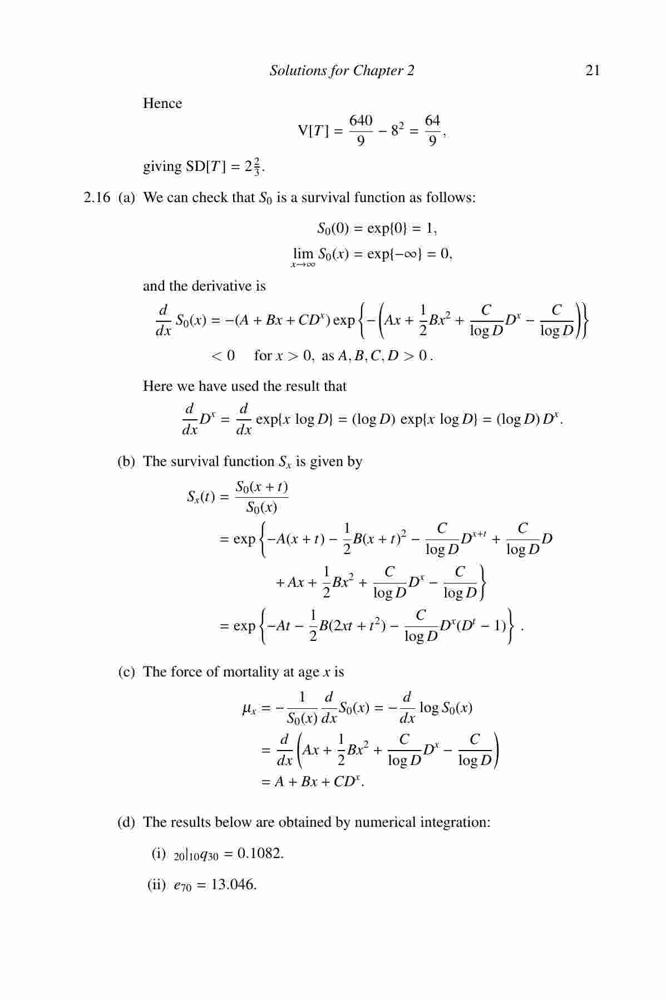 Solutions Manual for Actuarial Mathematics for Life Contingent Risks ...