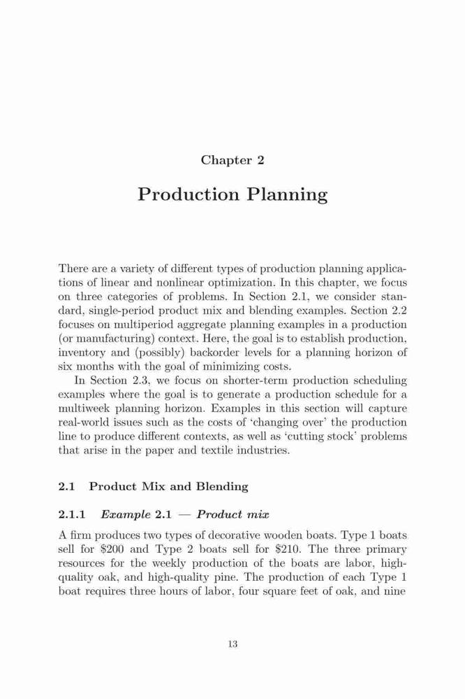 Linear And Nonlinear Optimization Using Spreadsheets: Examples for ...