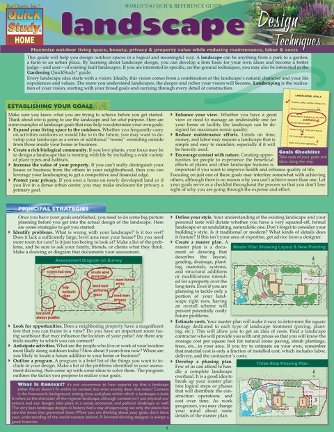 QUICKSTUDY-LANDSCAPE DESIGN TECHNIQUES, 1st Edition - FULL INSTANT DOWNLOAD | PDF DOCX EPUB