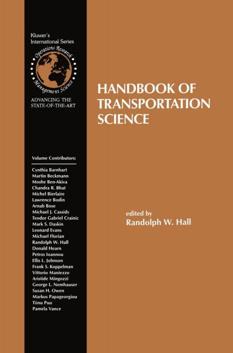 Handbook of Transportation Science, 1st Edition - FULL INSTANT DOWNLOAD | PDF DOCX EPUB