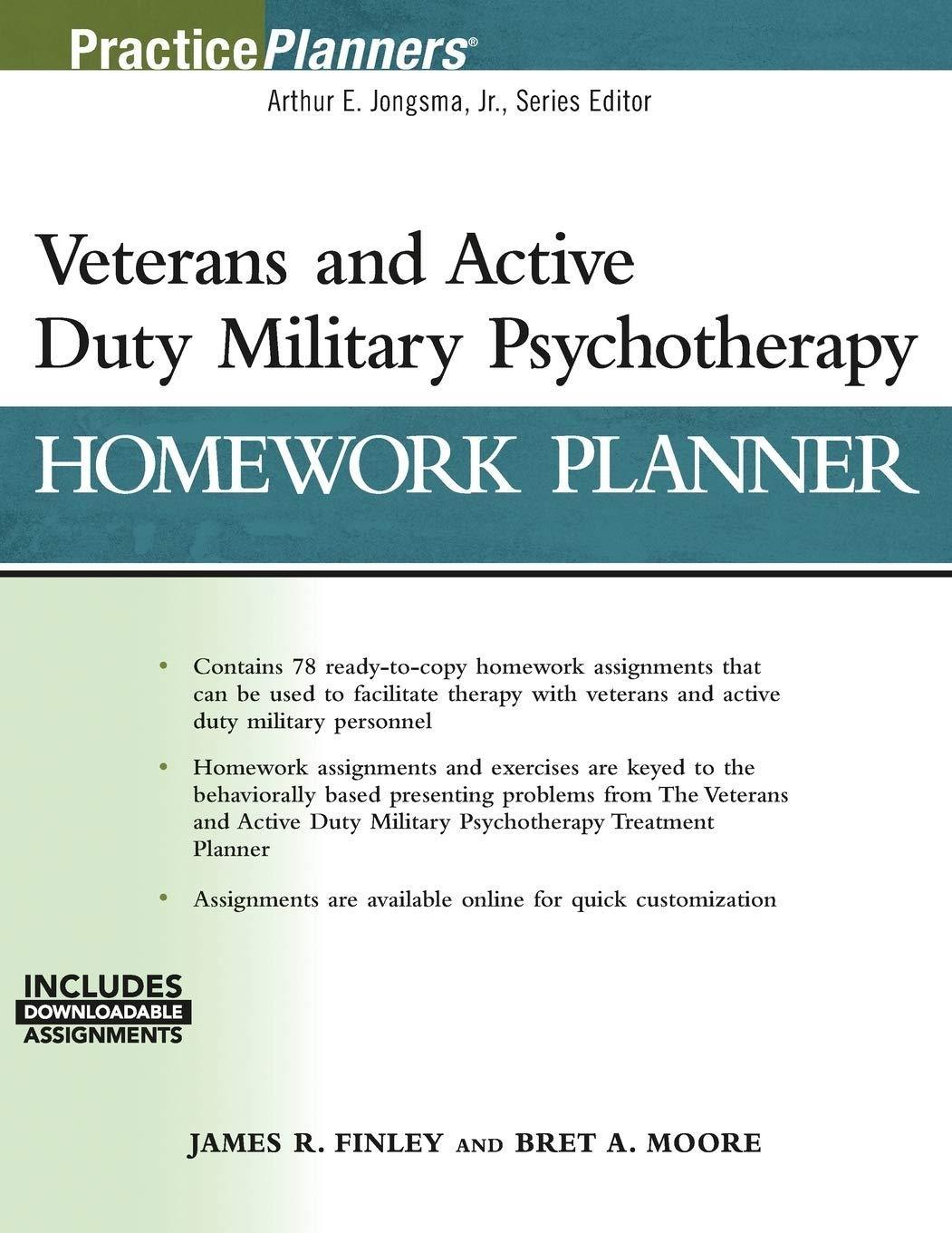 Veterans and Active Duty Military Psychotherapy Homework Planner, 1st Edition - FULL INSTANT DOWNLOAD | PDF DOCX EPUB