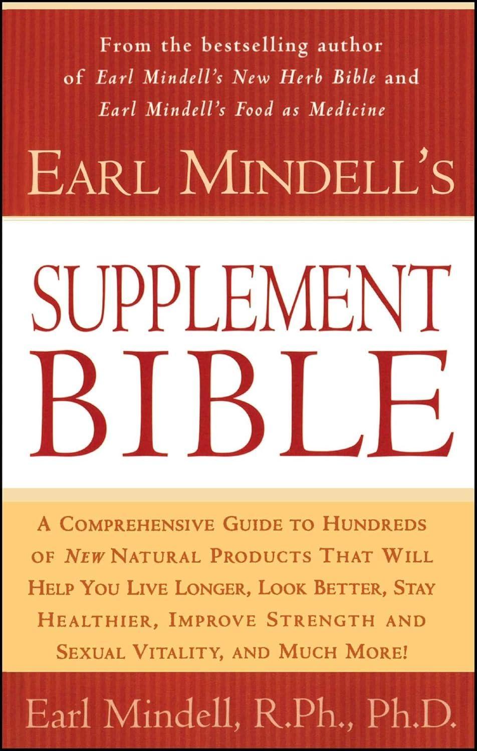 Earl Mindell's Supplement Bible - FULL INSTANT DOWNLOAD | PDF DOCX EPUB