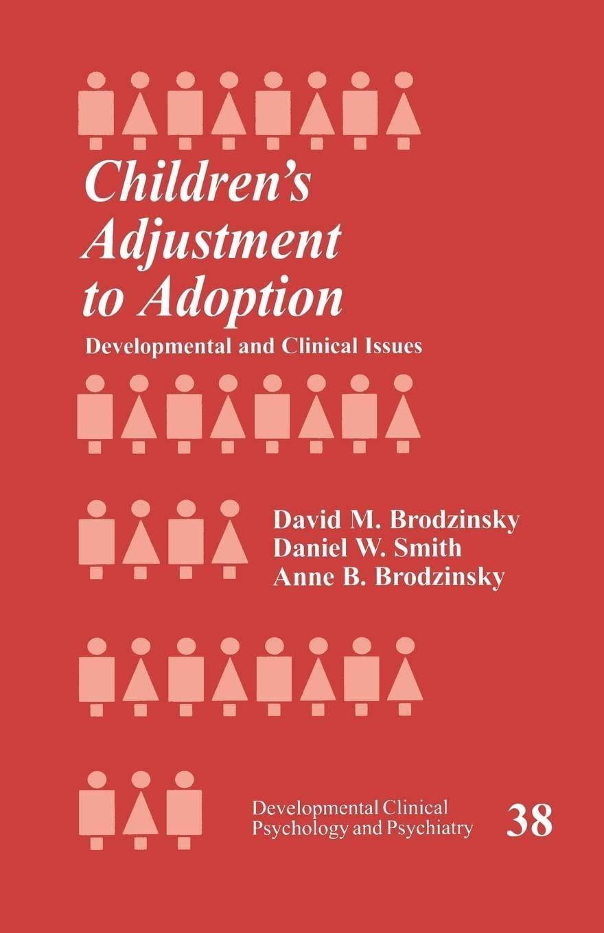 Children′s Adjustment to Adoption: Developmental and Clinical Issues, 1st Edition - FULL INSTANT DOWNLOAD | PDF DOCX EPUB