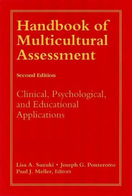 Handbook of Multicultural Assessment: Clinical, Psychological, and Educational Applications: Clinical, Psychological, and Educational Applications, 2nd Edition - FULL INSTANT DOWNLOAD | PDF DOCX EPUB
