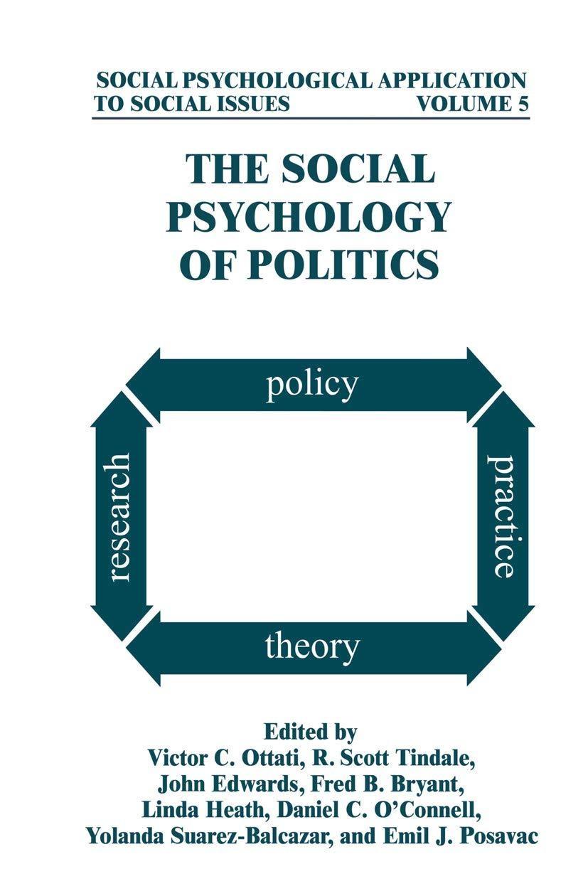The Social Psychology of Politics, 1st Edition - FULL INSTANT DOWNLOAD | PDF DOCX EPUB