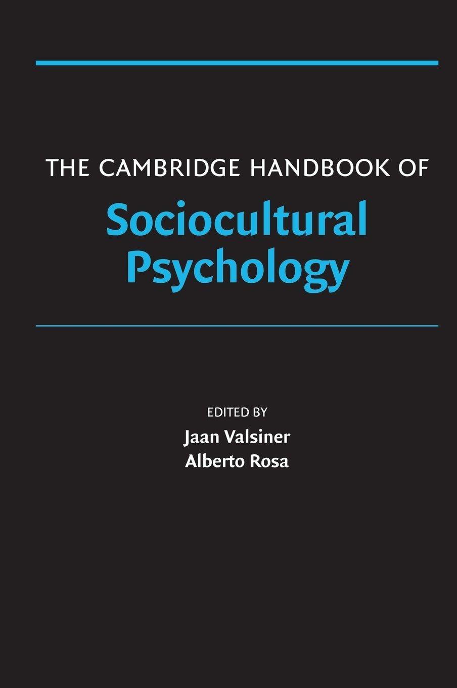 The Cambridge Handbook of Sociocultural Psychology, 1st Edition - FULL INSTANT DOWNLOAD | PDF DOCX EPUB
