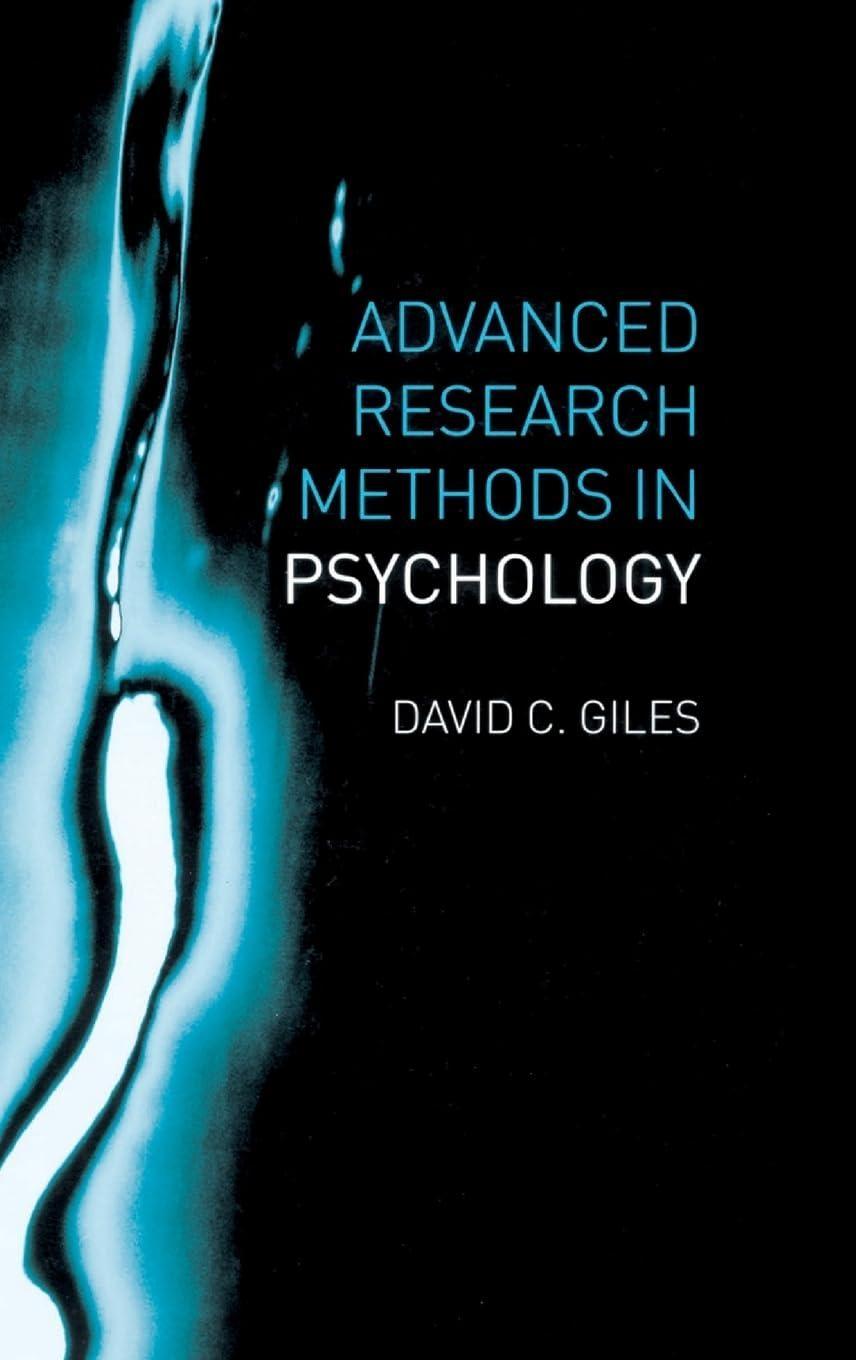 Advanced Research Methods in Psychology, 1st Edition - FULL INSTANT DOWNLOAD | PDF DOCX EPUB
