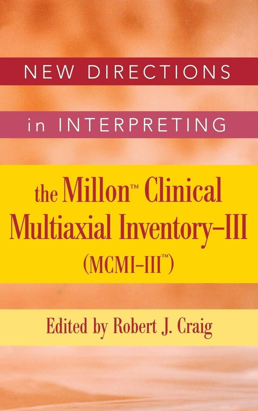 New Directions in Interpreting the Millon Clinical Multiaxial Inventory-III (MCMI-III), 1st Edition - FULL INSTANT DOWNLOAD | PDF DOCX EPUB