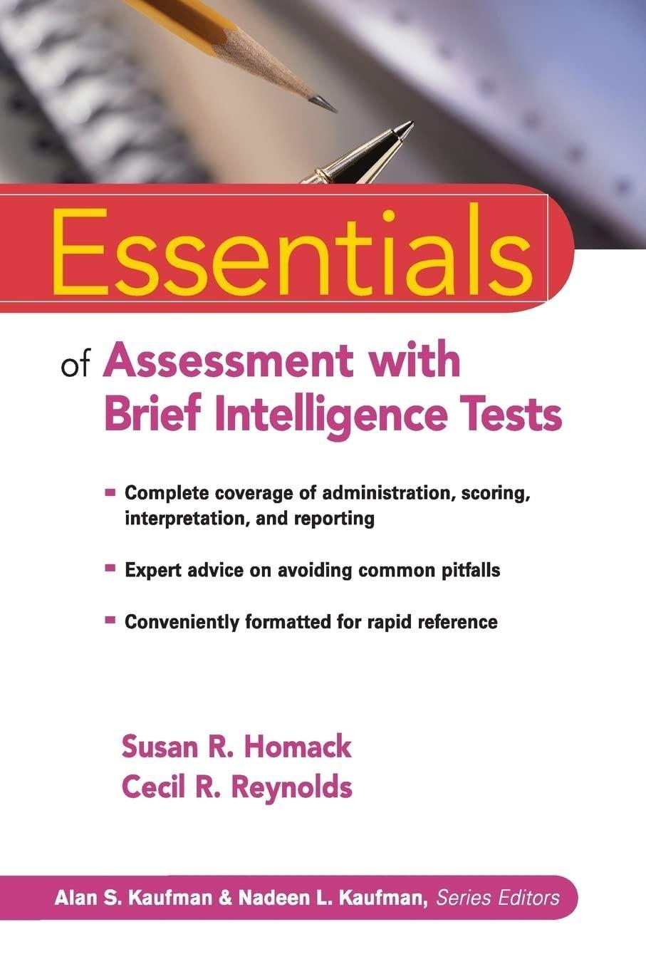 Essentials of Assessment with Brief Intelligence Tests, 1st Edition - FULL INSTANT DOWNLOAD | PDF DOCX EPUB