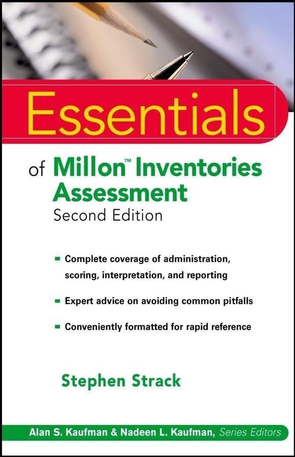 Essentials of Millon Inventories Assessment, 2nd Edition - FULL INSTANT DOWNLOAD | PDF DOCX EPUB
