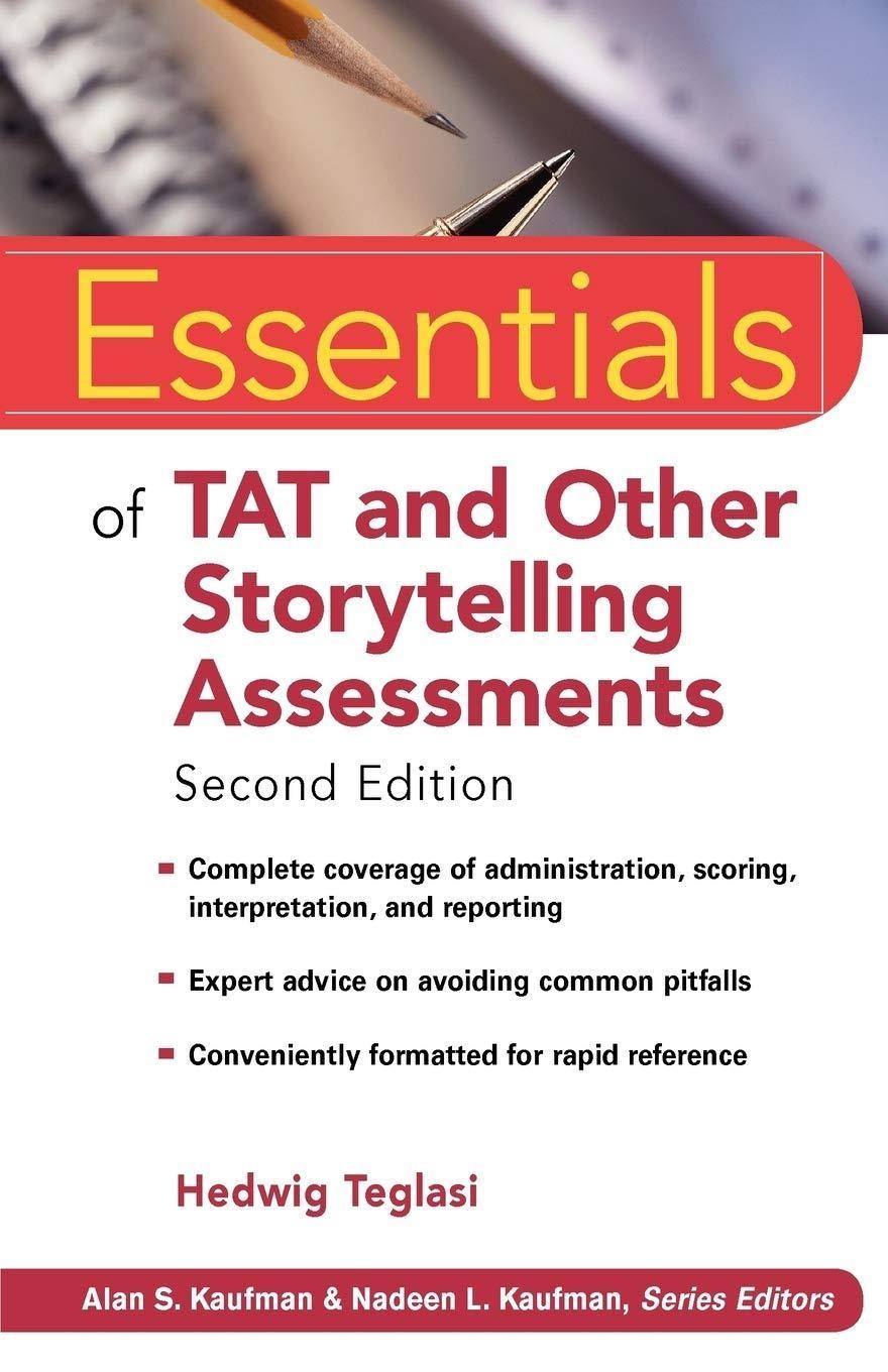 Essentials of TAT and Other Storytelling Assessments, 2nd Edition - FULL INSTANT DOWNLOAD | PDF DOCX EPUB
