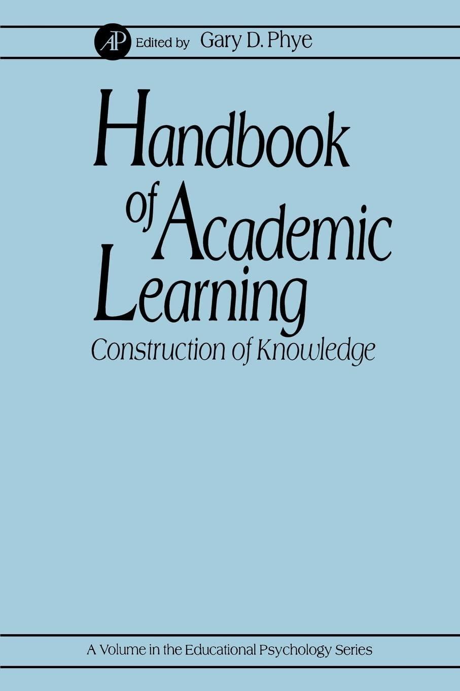 Handbook of Academic Learning: Construction of Knowledge - FULL INSTANT DOWNLOAD | PDF DOCX EPUB