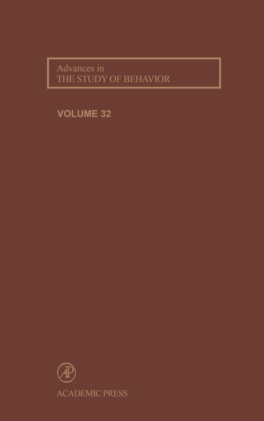 Advances in the Study of Behavior - FULL INSTANT DOWNLOAD | PDF DOCX EPUB