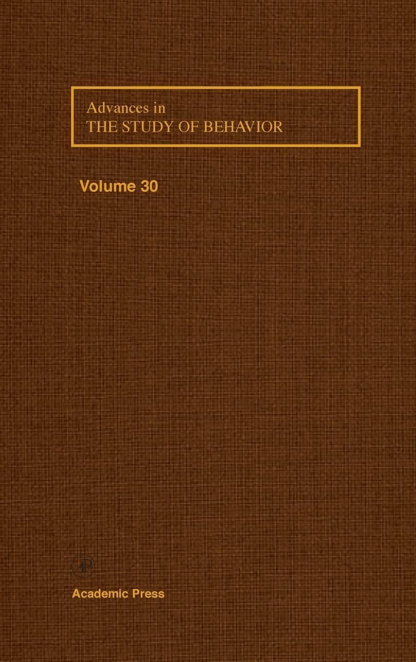 Advances in the Study of Behavior - FULL INSTANT DOWNLOAD | PDF DOCX EPUB